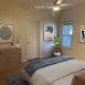Primary suite is a generous size & has a ceiling fan & ensuite bath.