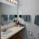 One of the 2 upstairs bathrooms. There is a 1/2 bath for guests.