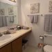 Each bedrooms has their own bathroom. There is a 1/2 bath for guests.
